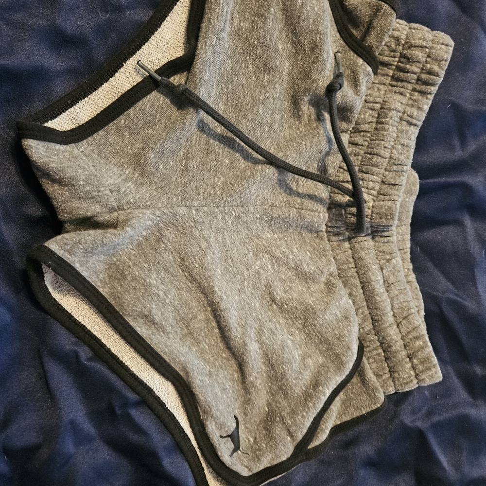 PINK Victoria's Secret Gray and Black Athletic Shorts